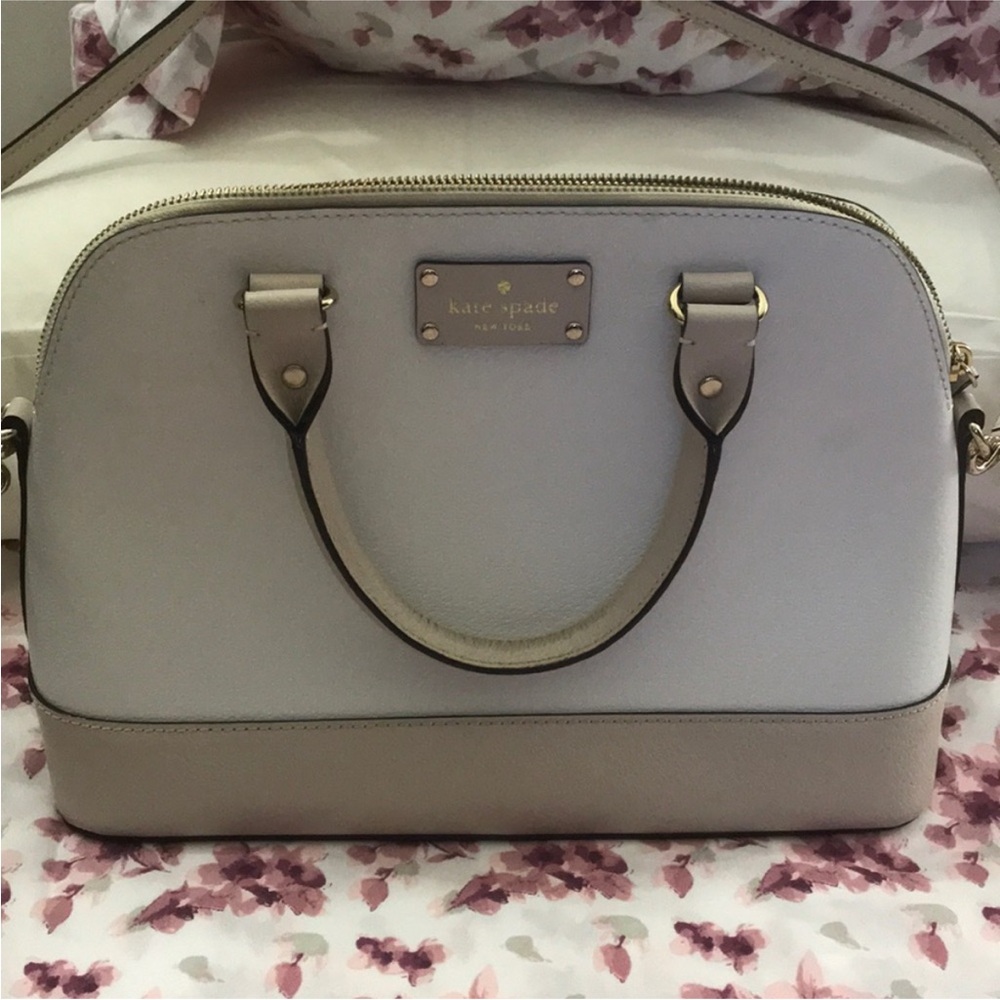Kate Spade Neutral Satchel- medium/ large